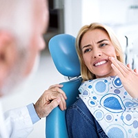 A patient visiting her dentist for a root canal in Bellingham, WA