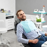 Man at dental check-up