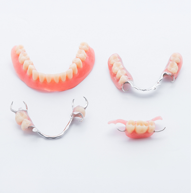 One full denture and three partials