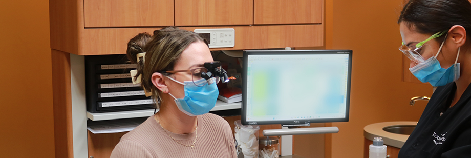 Bellingham emergency dentist and assistant treating a patient