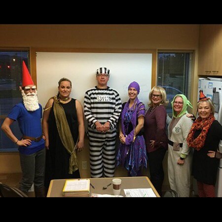 Dental team dressed up for Halloween