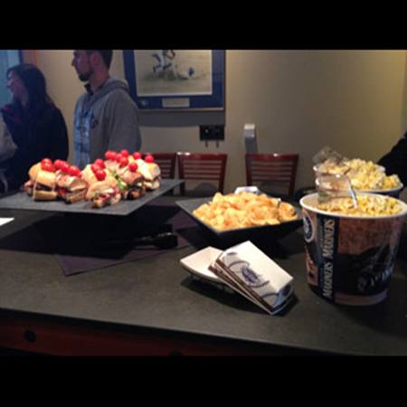 Food set up in a buffet