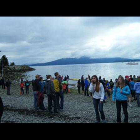 Group of people on beach