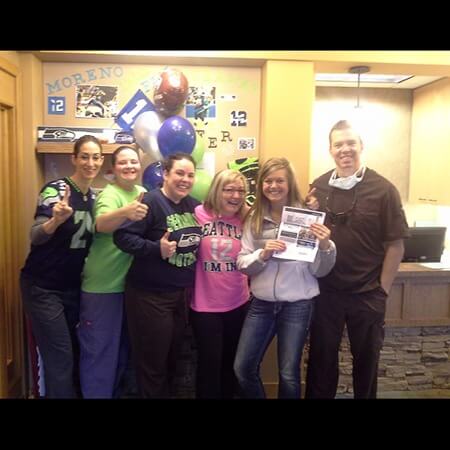 Dr. Young and team with prize winning patient