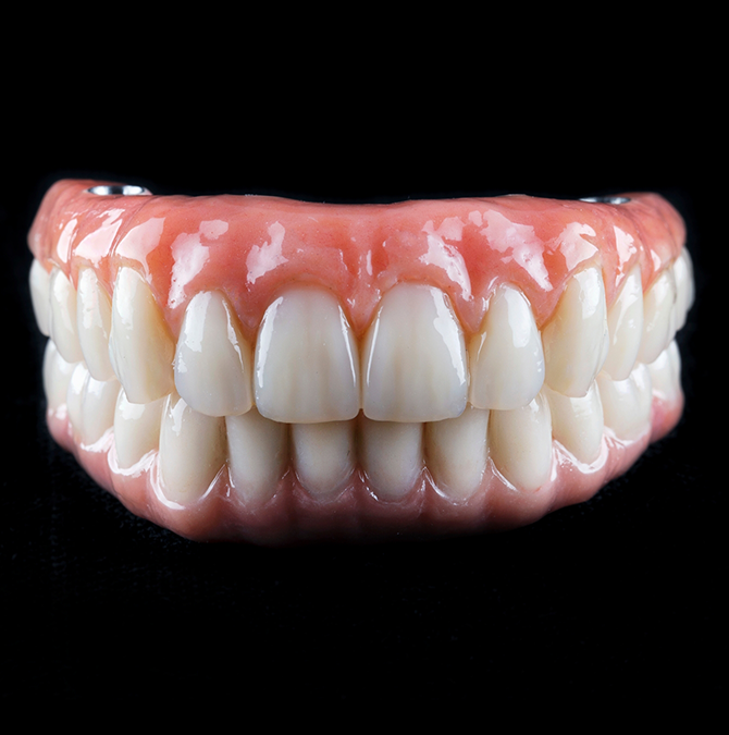 Set of full dentures