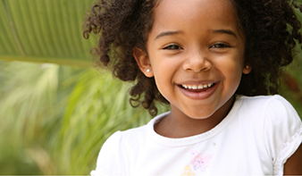 Young girl smiling