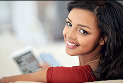 Young woman with gorgeous white smile