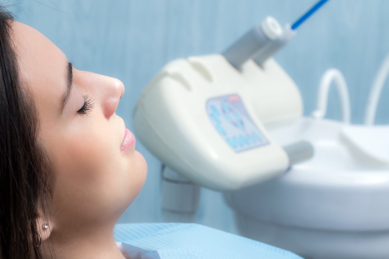 Patient visiting her Bellingham sedation dentist.