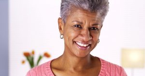Older woman with attractive smile